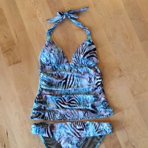 Paula Hermanny by VIX Tankini Set Snake Print Python